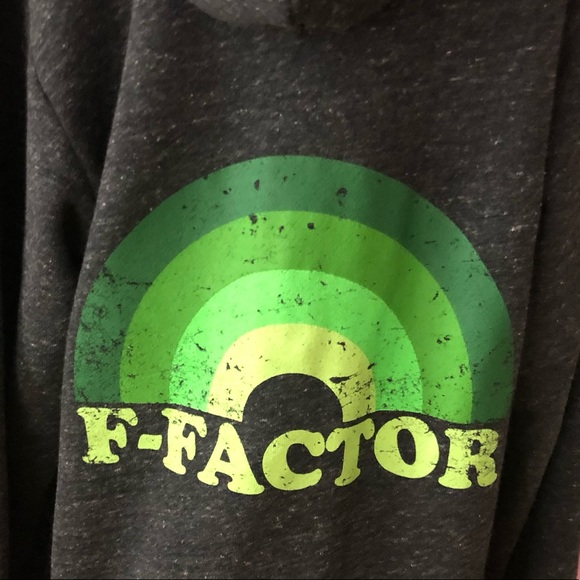 New Ffactor Retro Rainbow Full Zip Hoodie Jacket S - Picture 4 of 5